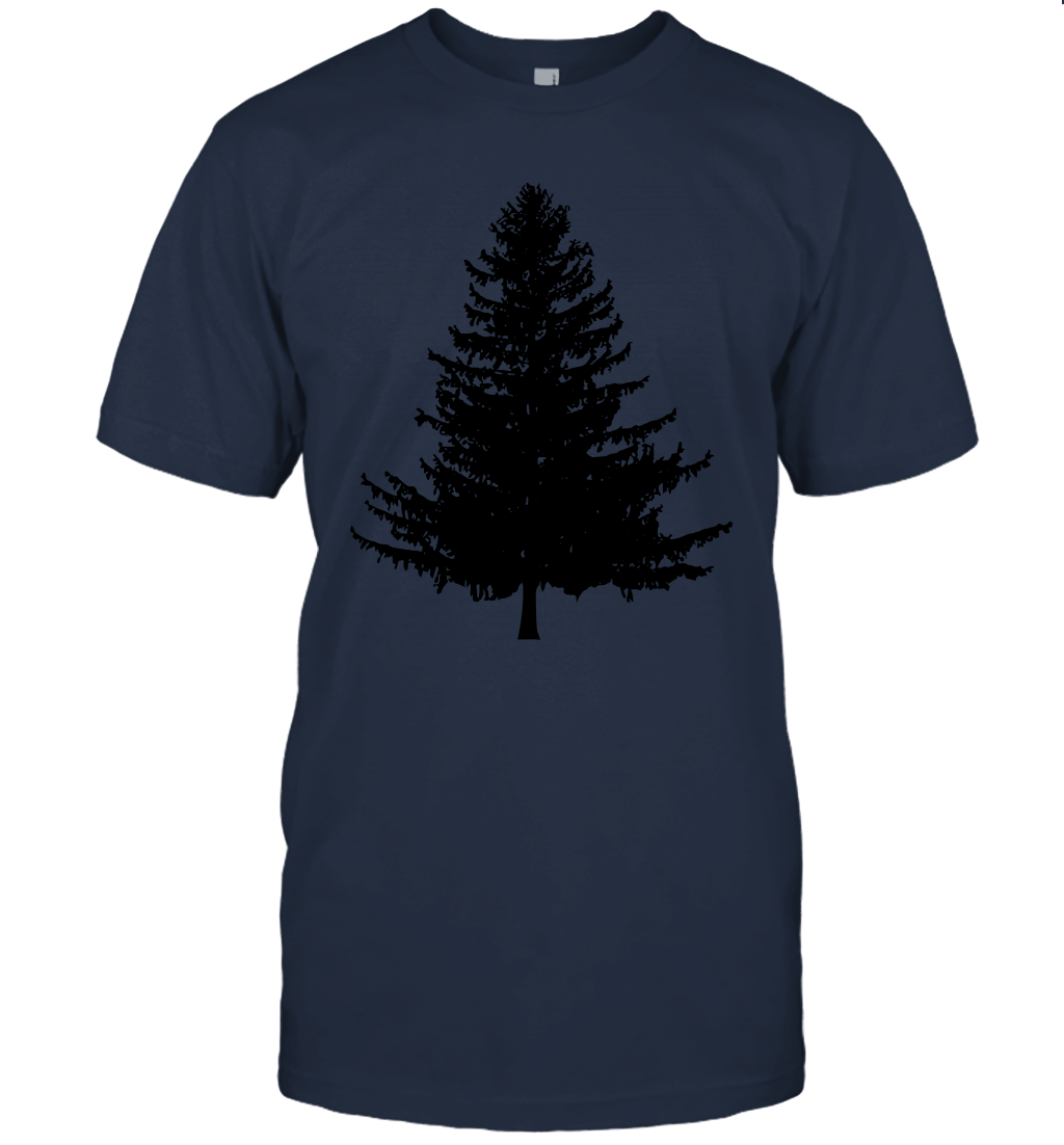 Pine tree silhouette 1 Unisex T-Shirt
