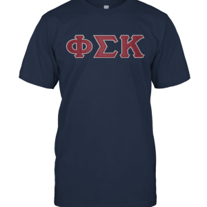 Phi Sigma Kappa Twill Letter Tee Unisex T-Shirt