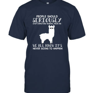 People Should Seriously Stop Expecting Normal From Me Unisex T-Shirt