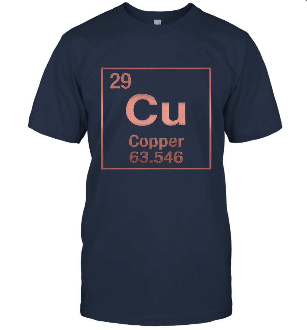 Periodic Table of Elements Copper (Cu) T shirt Unisex T-Shirt