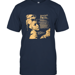 Rare Vintage 1990s Erykah Badu Tyrone Lyric Rap Style Double Sided  FONT Unisex T-Shirt