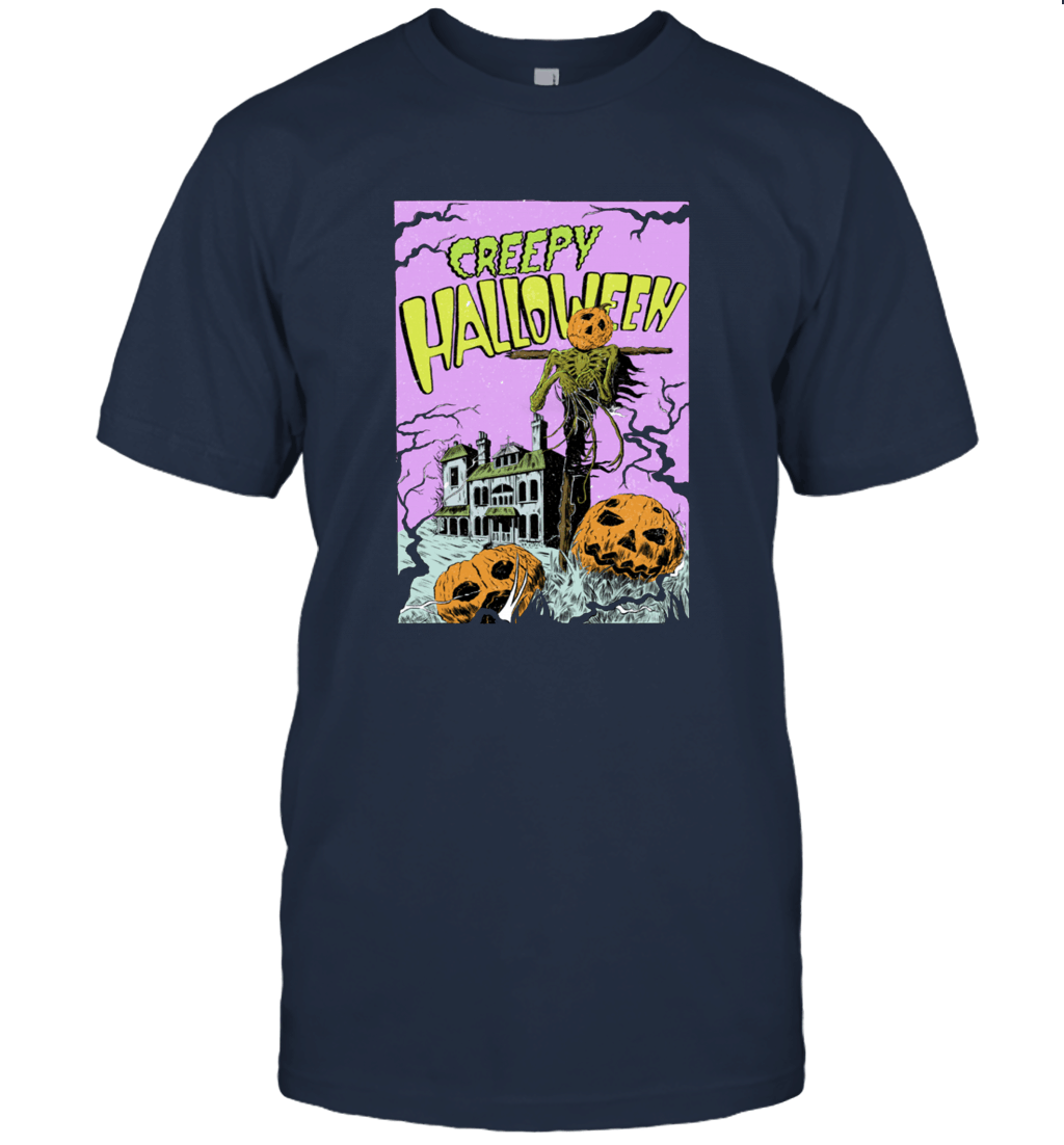 Pumpkin Creepy Halloween Unisex T-Shirt