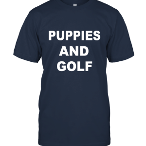 Puppies And Golf Unisex T-Shirt