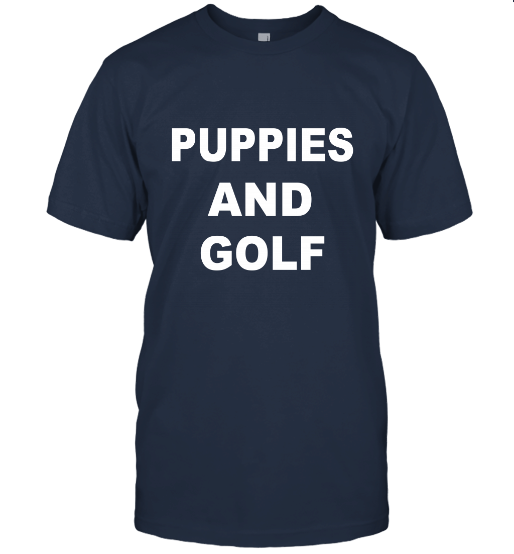 Puppies And Golf Unisex T-Shirt