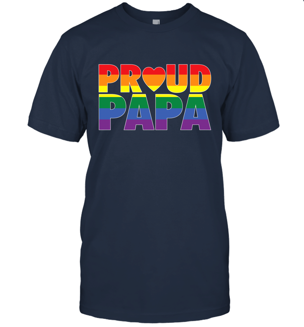 Proud papa lgbt Unisex T-Shirt