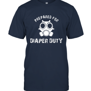 Prepared for Diaper Duty  New Daddy Pregnancy Announcement Humor Unisex T-Shirt
