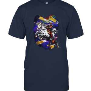 RIDING UNICORN MAXIMUM EFFORT FUNNY Deadpool T Shirt Unisex T-Shirt