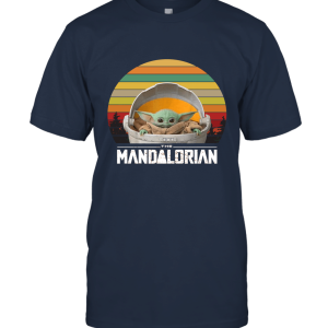 Retro Vintage The Mandalorian Retro Baby Yoda Christmas Merry Xmas Retro Unisex T-Shirt