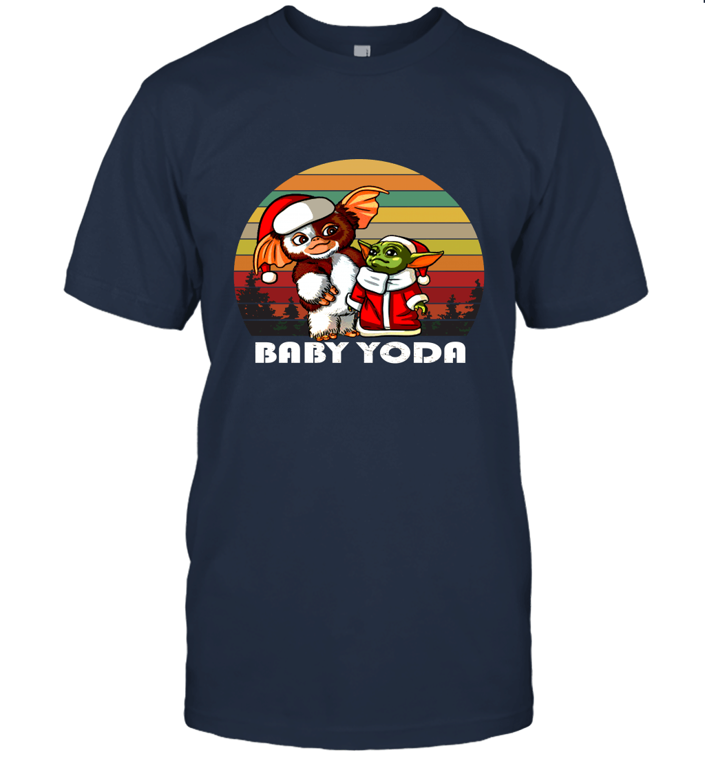 Retro Kawaii Mandalorian Retro Baby Yoda Christmas Merry Xmas Retro Funny Unisex T-Shirt