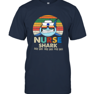 Retro Vintage Nurse Shark Doo Doo Doo Tshirt Nurse Gifts Unisex T-Shirt