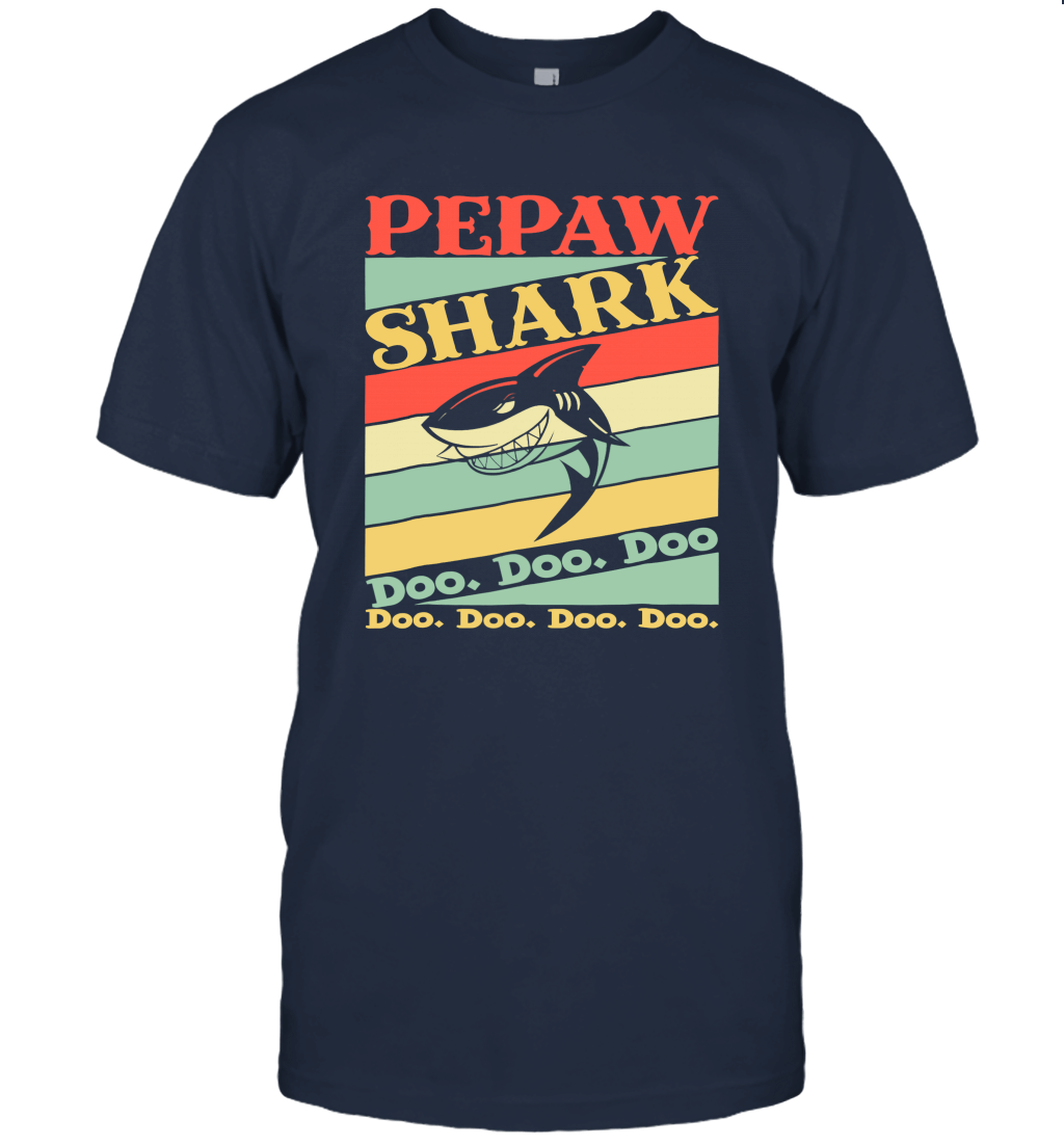 Retro Vintage Pepaw Shark T Shirt Unisex T-Shirt