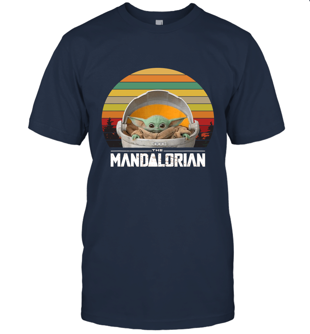 Retro Vintage The Mandalorian Retro Baby Yoda Christmas Merry Xmas Retro Unisex T-Shirt