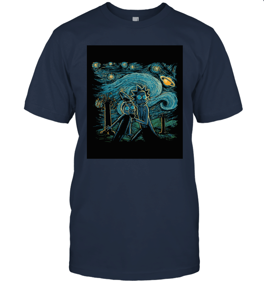 Rick N Morty Starry Night Unisex T-Shirt