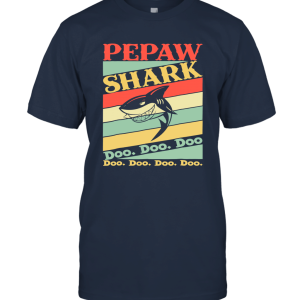 Retro Vintage Pepaw Shark T Shirt Unisex T-Shirt