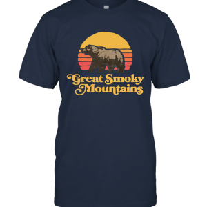 Retro Great Smoky Mountains National Park Bear Unisex T-Shirt