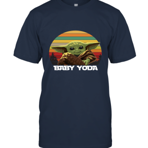Retro Mandalorian Retro Baby Yoda Christmas Merry Xmas Parody Unisex T-Shirt