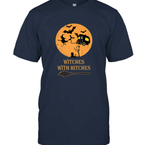 Scary Witches With Hitches Caravan Halloween T Shirt Fun Gift Unisex T-Shirt
