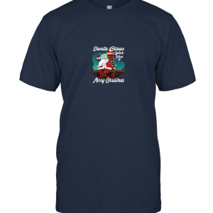 Santa Claus Wish You Merry Christmas Funny T Shirt Unisex T-Shirt