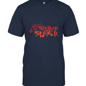 Salmon Slayer Fishing Funny T Shirt Unisex T-Shirt
