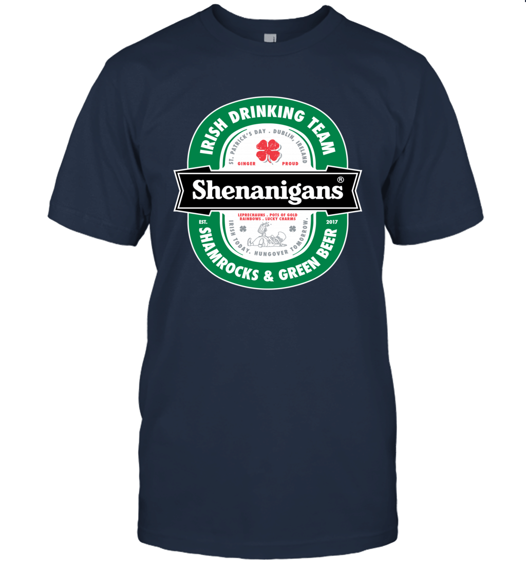 Saint Patrick's Day Shenanigans Beer Label Unisex T-Shirt