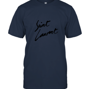 Saint Laurent Signature áo tr?ng Unisex T-Shirt