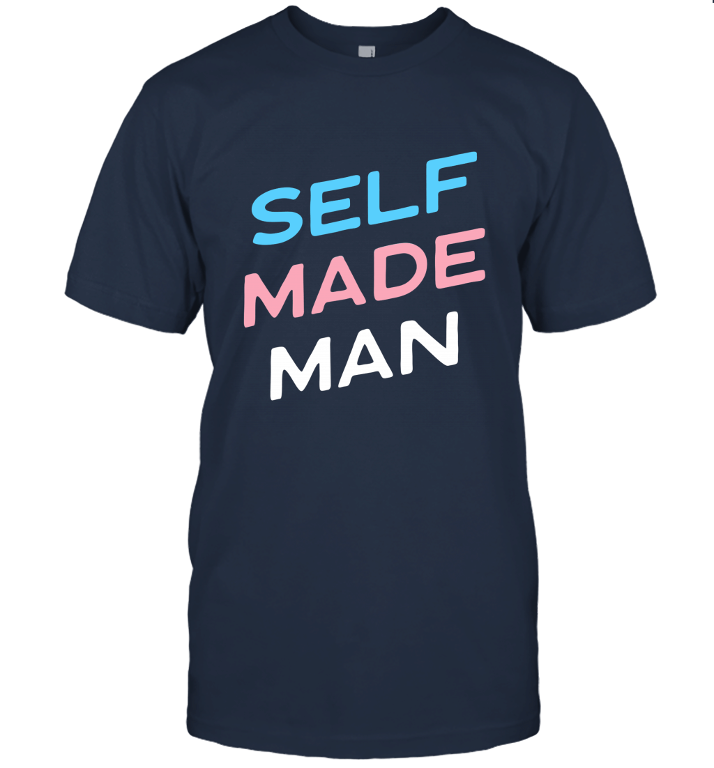 Self Made Transgender Man Hoodie LGBT Trans Pride Flag FTM Unisex T-Shirt
