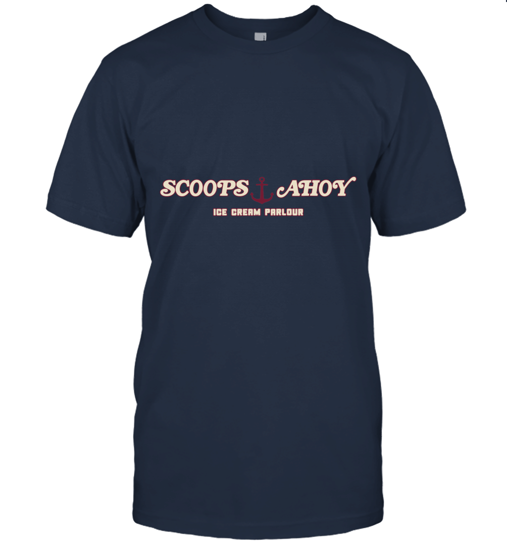 Scoops Ahoy Ice Cream Parlor 80's Vintage Unisex T-Shirt