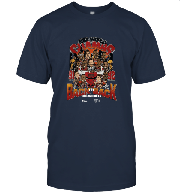 Vintage 1992 Salem Chicago Bulls  Basketball Jordan Champions Cartoon Unisex T-Shirt