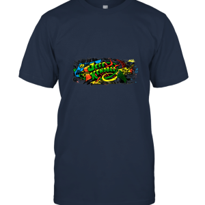 Vintage 1990's Neon Print JEFF KENDALL Santa Cruz Skateboard Unisex T-Shirt
