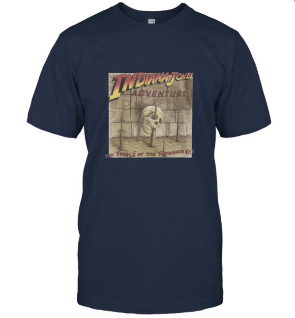 Vintage 90s Indiana Jones Adventure Temple Of Forbidden Eye Theme Park Movie Unisex T-Shirt