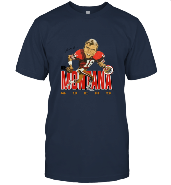 Vintage 80s SAN FRANCISCO 49ERS JOE MONTANA CARICATURE Unisex T-Shirt