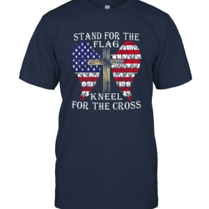 Veteran Day Stand For The Flag Kneel For The Cross Unisex T-Shirt