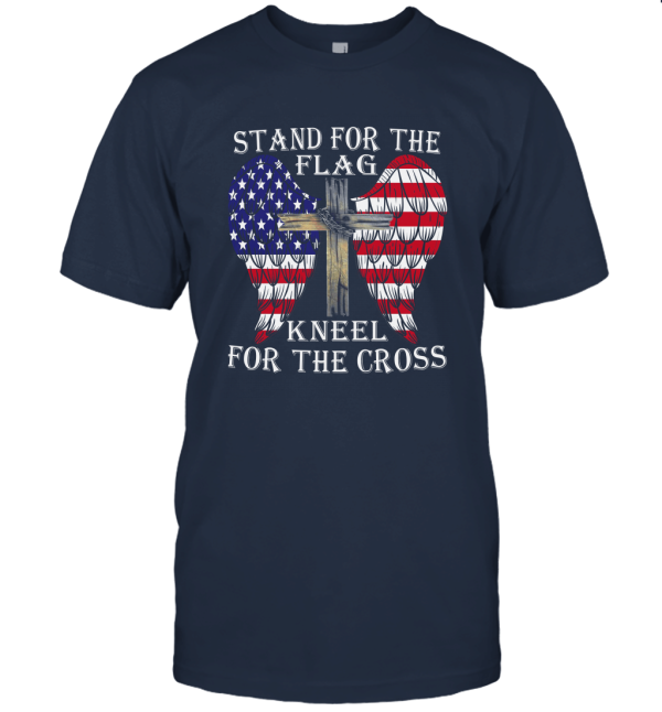 Veteran Day Stand For The Flag Kneel For The Cross Unisex T-Shirt