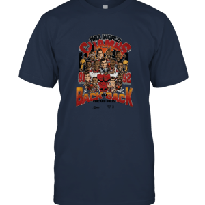 Vintage 1992 Salem Chicago Bulls  Basketball Jordan Champions Cartoon áo tr?ng Unisex T-Shirt