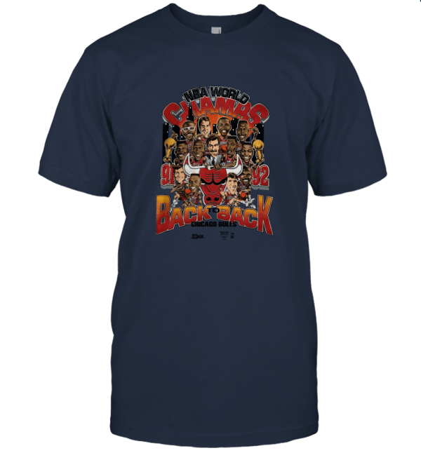 Vintage 1992 Salem Chicago Bulls  Basketball Jordan Champions Cartoon áo tr?ng Unisex T-Shirt