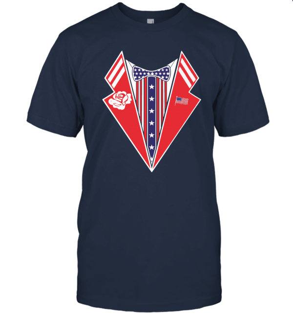 USA Tux Uncle Sam Tuxedo 4th of July Men's T Shirt Unisex T-Shirt