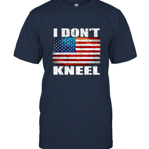 USA I Don't Kneel American Flag Unisex T-Shirt