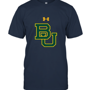 Under Armour Baylor Bears Black Poly Dry Interlocked Logo HeatGear Unisex T-Shirt
