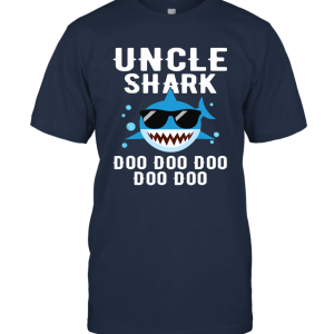Uncle Shark Doo Doo Doo Funny Gifts Cute Family Shirt Unisex T-Shirt