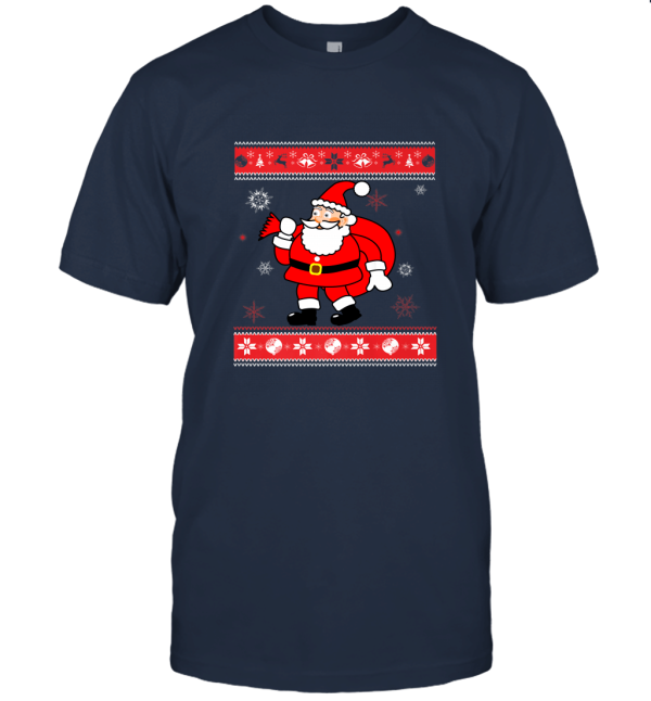 Ugly Christmas Gift Santa Merry Xmas T Shirt Unisex T-Shirt