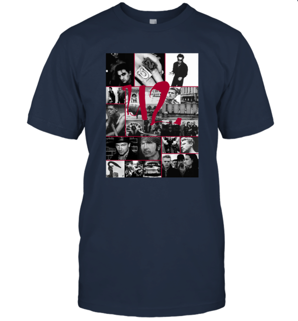 U2 Achtung Baby Bonk Alternative Rock Music Released 1991 Over Printed Design Band Unisex T-Shirt