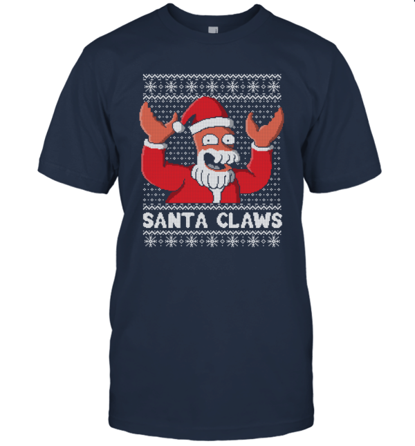 Ugly Christmas Santa Claws Unisex T-Shirt