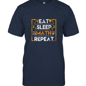 TSHIRTAMAZING Eat Sleep Math Repeat Unisex T-Shirt