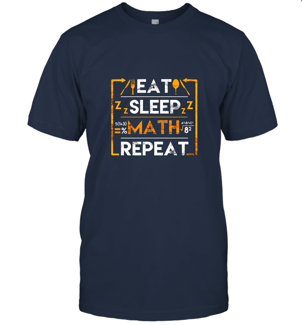 TSHIRTAMAZING Eat Sleep Math Repeat Unisex T-Shirt