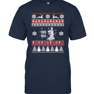 T Rex Ugly Christmas Unisex T-Shirt