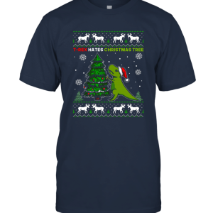 T Rex Hates Christmas Unisex T-Shirt