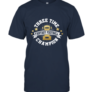 Three Time Fantasy Football Champion Unisex T-Shirt