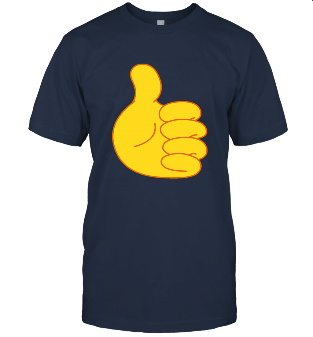 Thumbs Up Hand Sign Emoticon Emoji Unisex T-Shirt