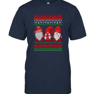 Three gnomes in red shirt Christmas gift T shirt Unisex T-Shirt