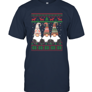 Three Nordic Gnomes Winter Christmas Swedish Tomte Elves Best Gift Idea Christmas Unisex T-Shirt